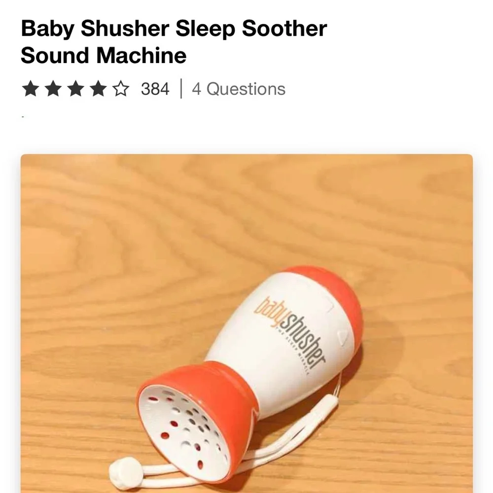 Baby Shusher Sleep Soother
Sound Machine - Picture 5 of 5